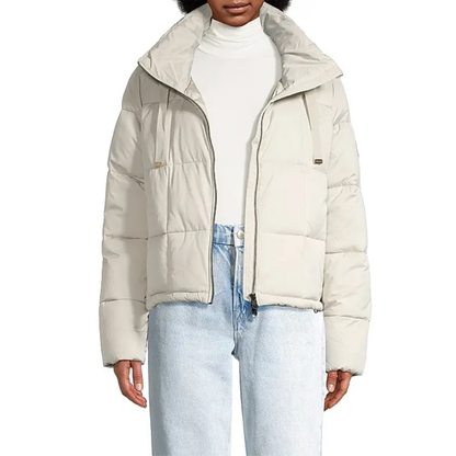 Save the Duck Lobelia Channel Quilted Puffer Jacket - Champagne