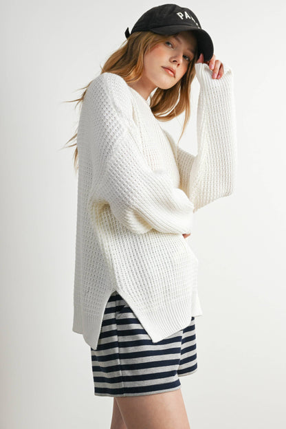 Buttermelon Round-Neck Classic Long Sleeve Top