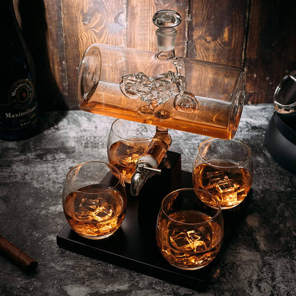 Motorcycle Decanter Whiskey & Wine Decanter Set