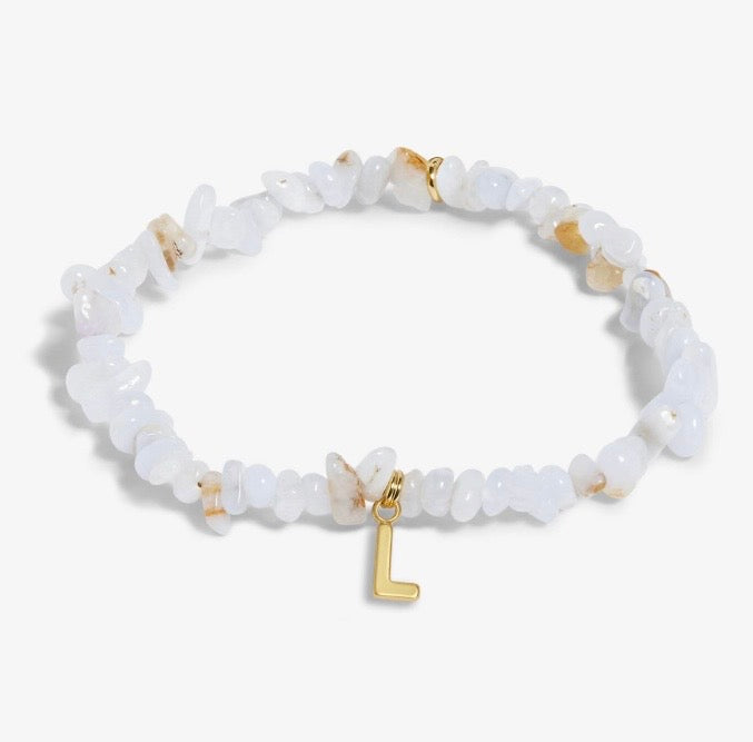 A Littles & Co. - Stone Initial Bracelet