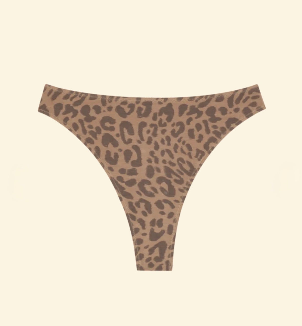 Huha High Rise Thong Mineral Undies Leopard Tan Limited Edition