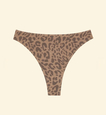 Huha High Rise Thong Mineral Undies Leopard Tan Limited Edition