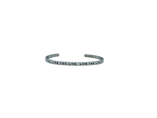 MantraBand Love the Life You Live. Live the Life You Love Cuff