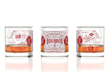 Kentucky Bourbon - Origins - Whiskey Rocks Glass - 11 oz