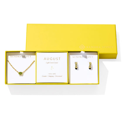 Kendra Scott Cailin Birthstone Necklace & Earring Set (All Months)
