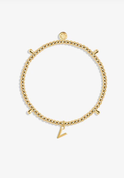 A Littles & Co. - Gold Initial Bracelet