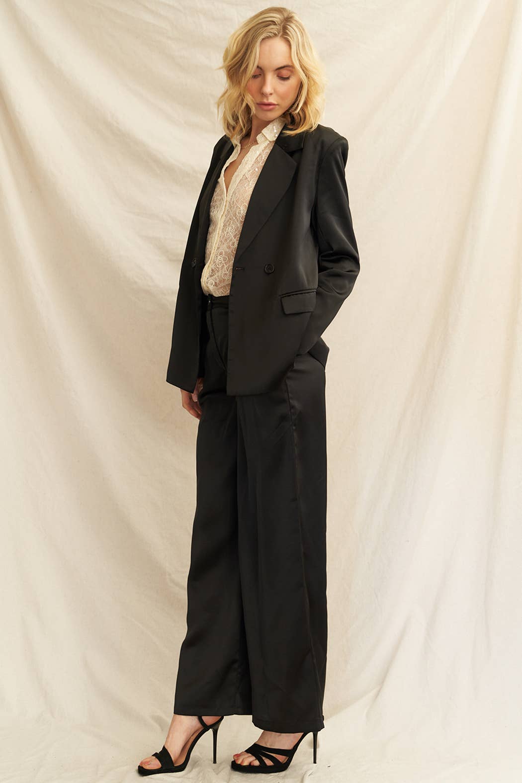 Satin Wide Leg Pants