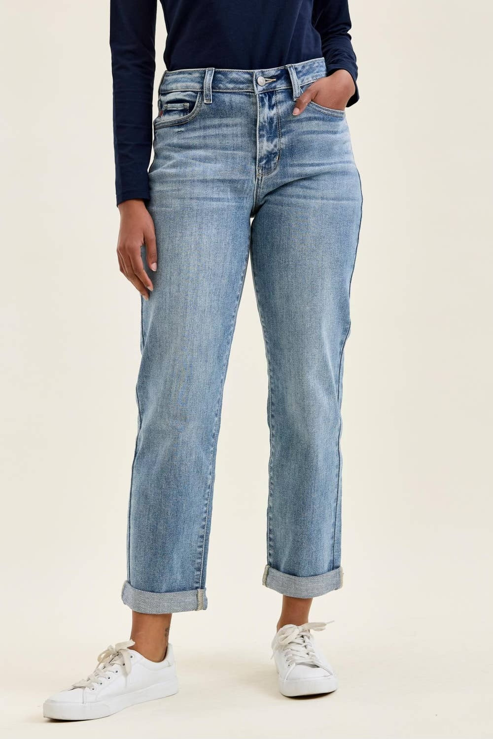 Judy Blue MR “BILLIE” Boyfriend Regular Jeans