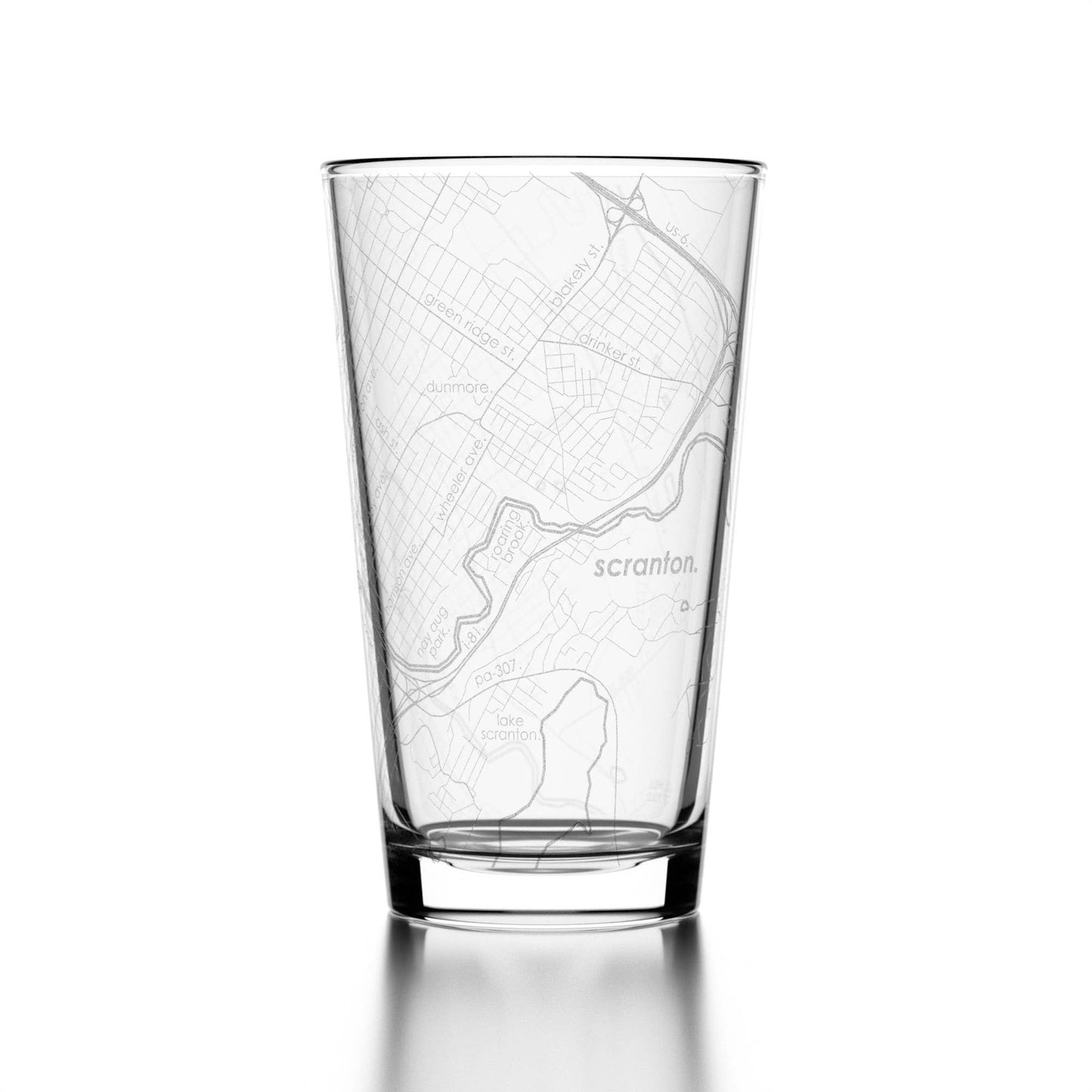 CUSTOM SCRANTON PINT GLASS