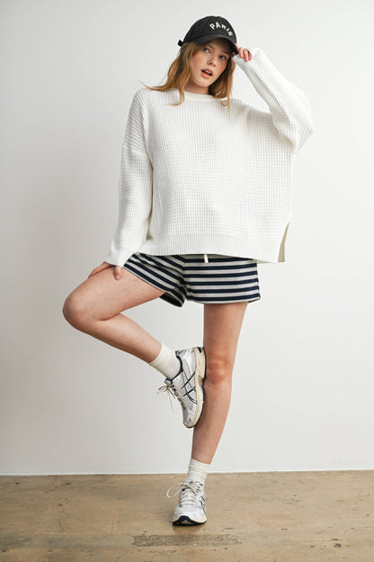 Buttermelon Round-Neck Classic Long Sleeve Top
