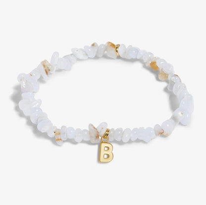 A Littles & Co. - Stone Initial Bracelet