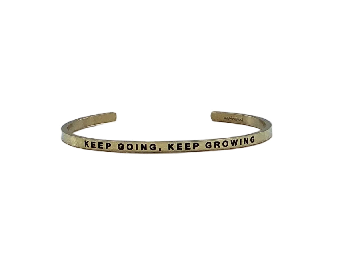 MantraBand Keep Going, Keep Growing Cuff