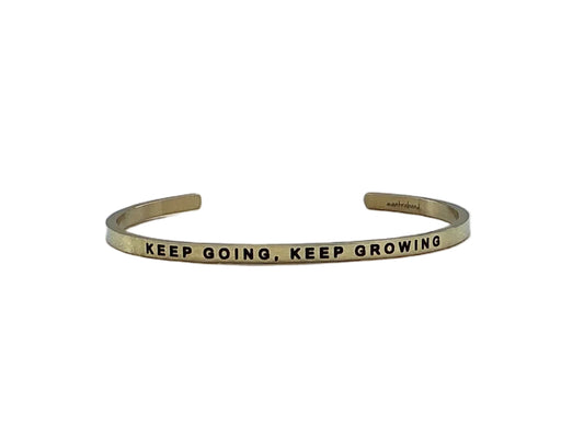 MantraBand Keep Going, Keep Growing Cuff