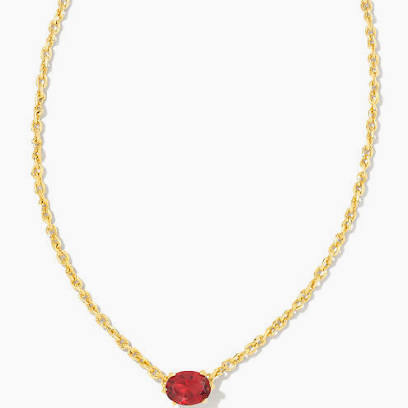 Kendra Scott Cailin Crystal Pendant Necklace - Gold