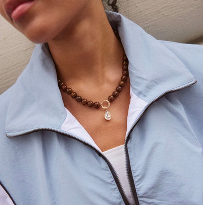 Bauble Bar - Janette Beaded Ring Necklace