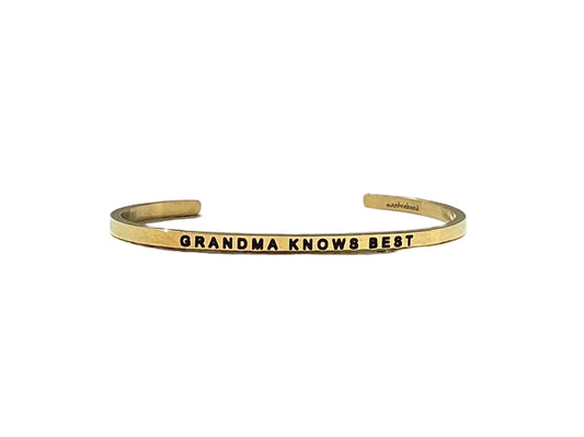 MantraBand Grandma Knows Best Cuff