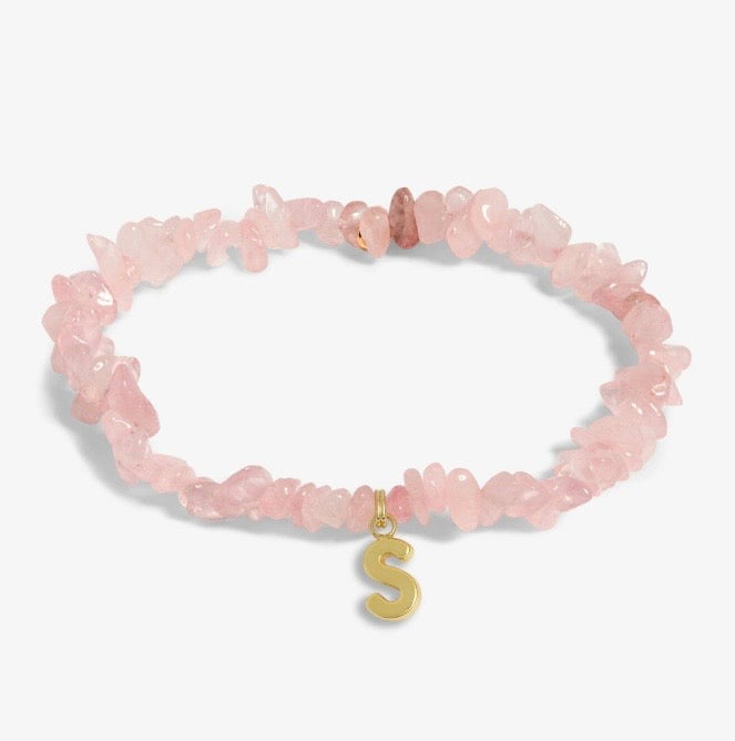 A Littles & Co. - Stone Initial Bracelet