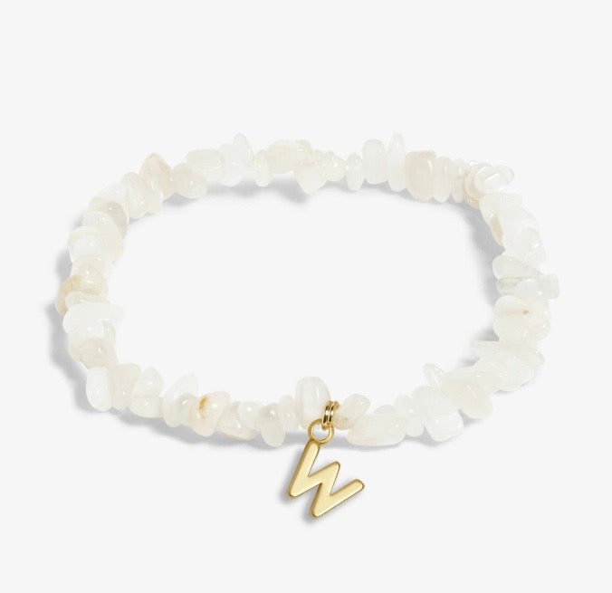 A Littles & Co. - Stone Initial Bracelet