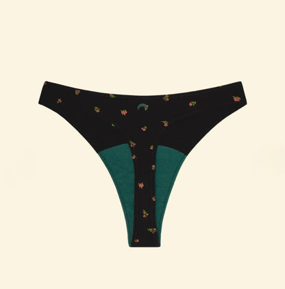Huha High Rise Thong Mineral Undies Midnight Rose Limited Edition