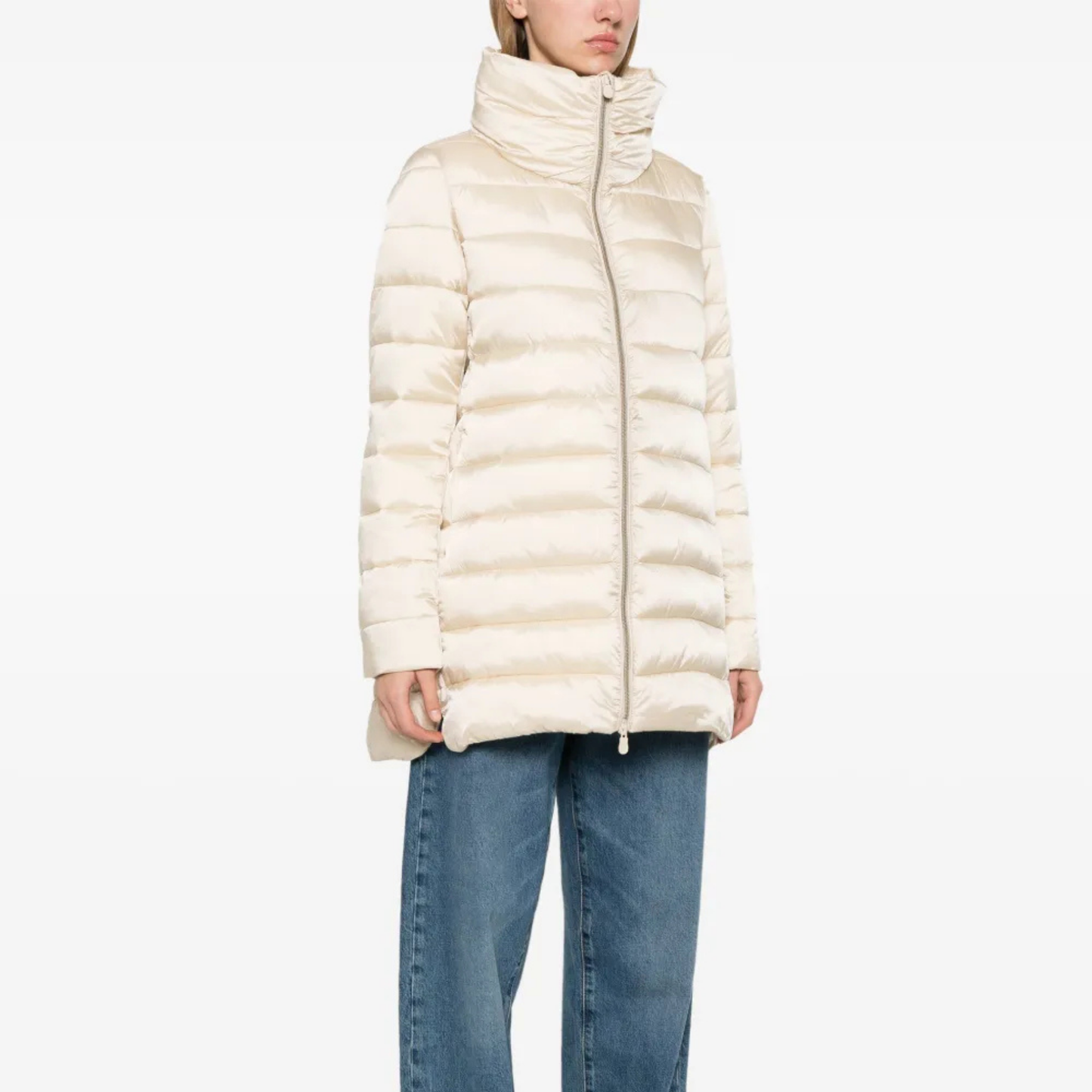 Save the Duck Lydia Quilted Water-Repellent Puffer - Sand Beige