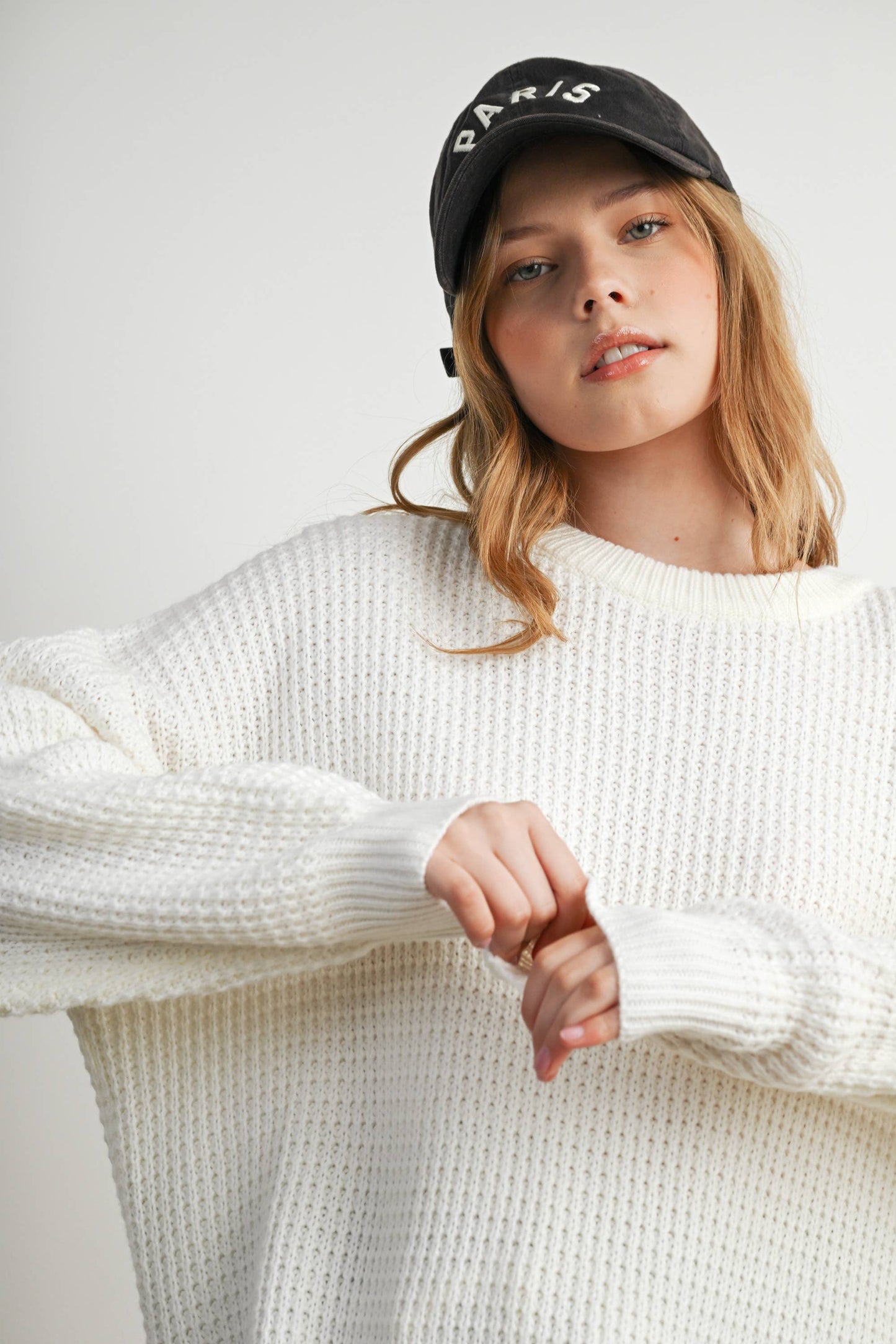 Buttermelon Round-Neck Classic Long Sleeve Top