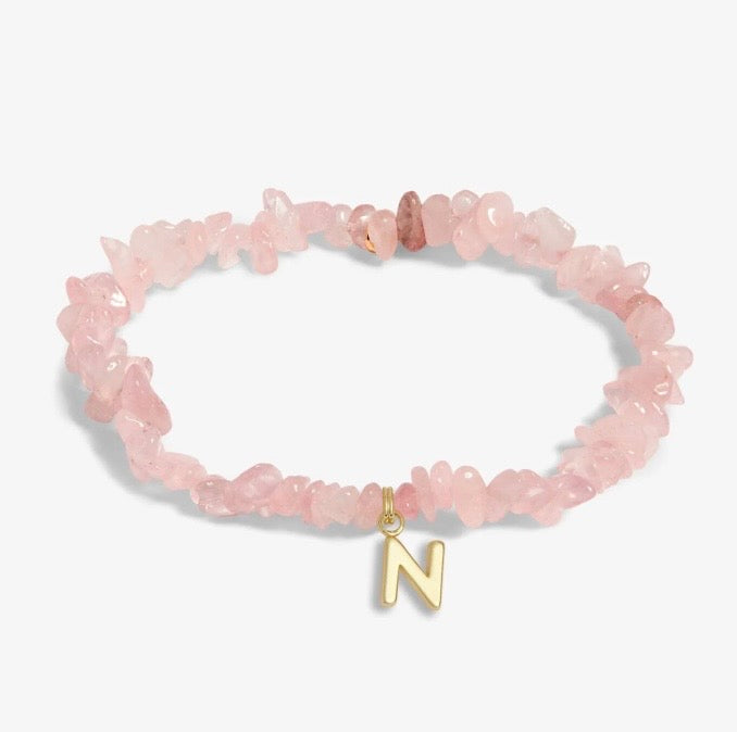 A Littles & Co. - Stone Initial Bracelet
