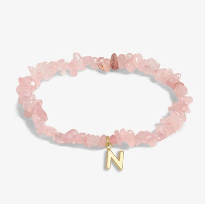 A Littles & Co. - Stone Initial Bracelet