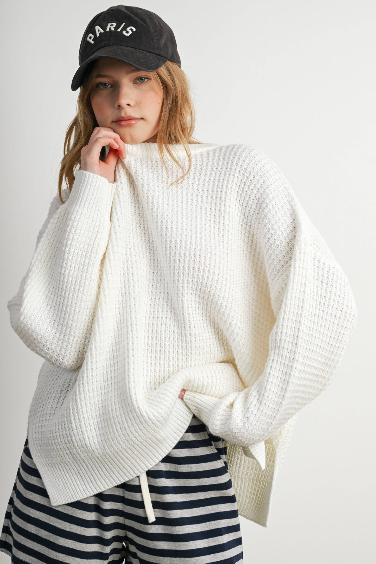 Buttermelon Round-Neck Classic Long Sleeve Top