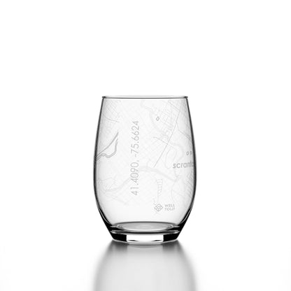 CUSTOM  SCRANTON STEMLESS WINE GLASS