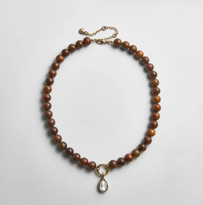 Bauble Bar - Janette Beaded Ring Necklace