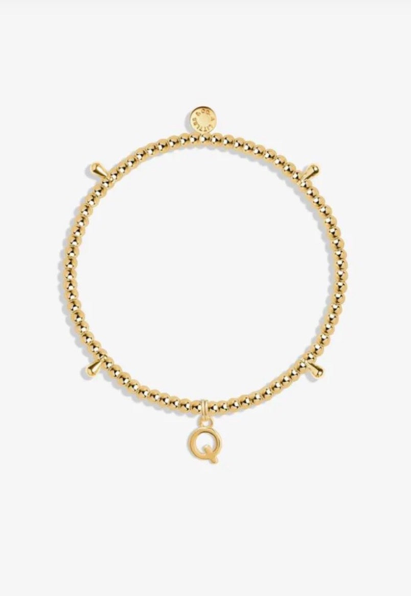 A Littles & Co. - Gold Initial Bracelet