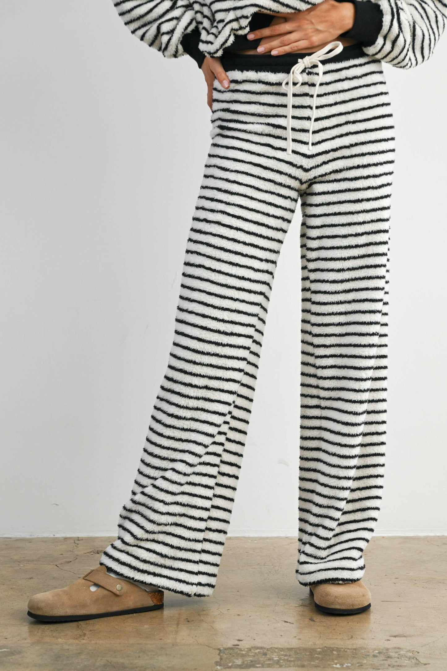 Buttermelon Drawstring Bobbi Stripe Pants