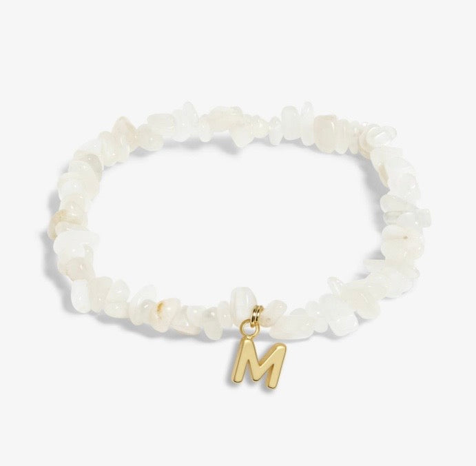 A Littles & Co. - Stone Initial Bracelet