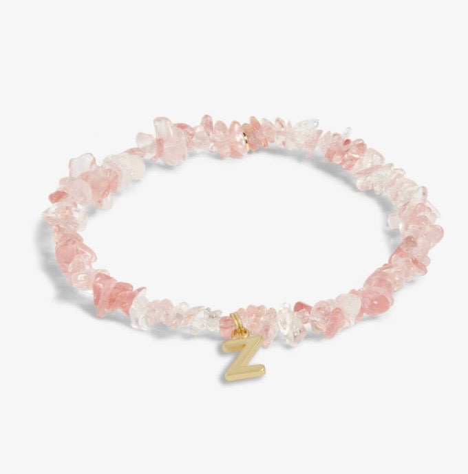 A Littles & Co. - Stone Initial Bracelet