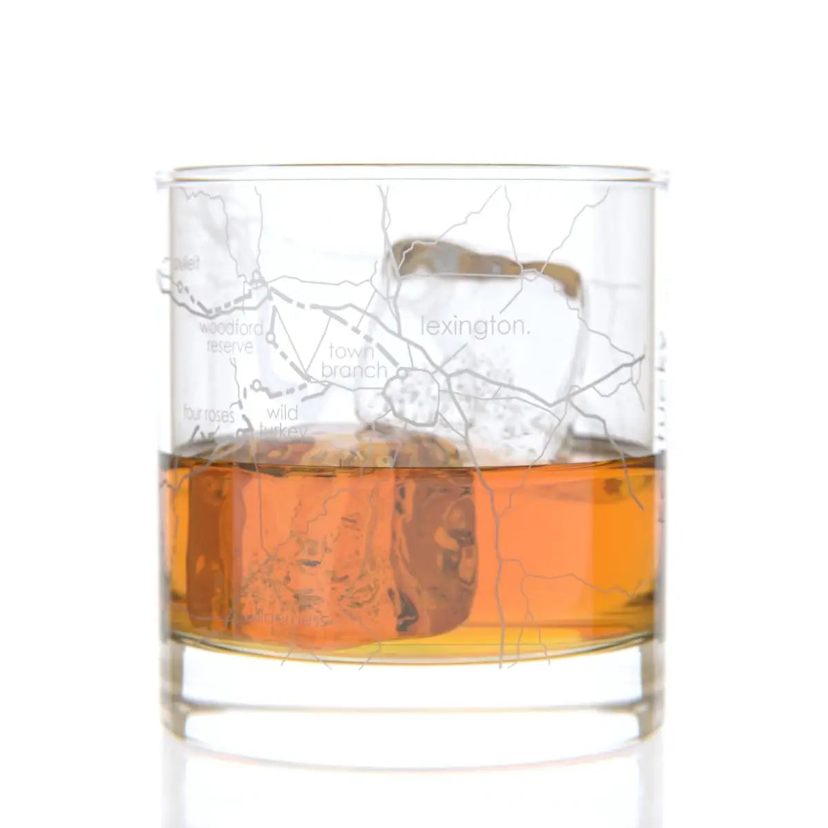 Kentucky Bourbon Trail® - Trail Map - Rocks Glass - 11 oz