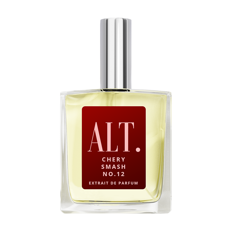 ALT. Cherry Smash No.12 Extrait de Parfum in clear glass bottle with silver sprayer