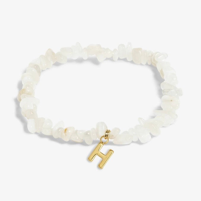 A Littles & Co. - Stone Initial Bracelet