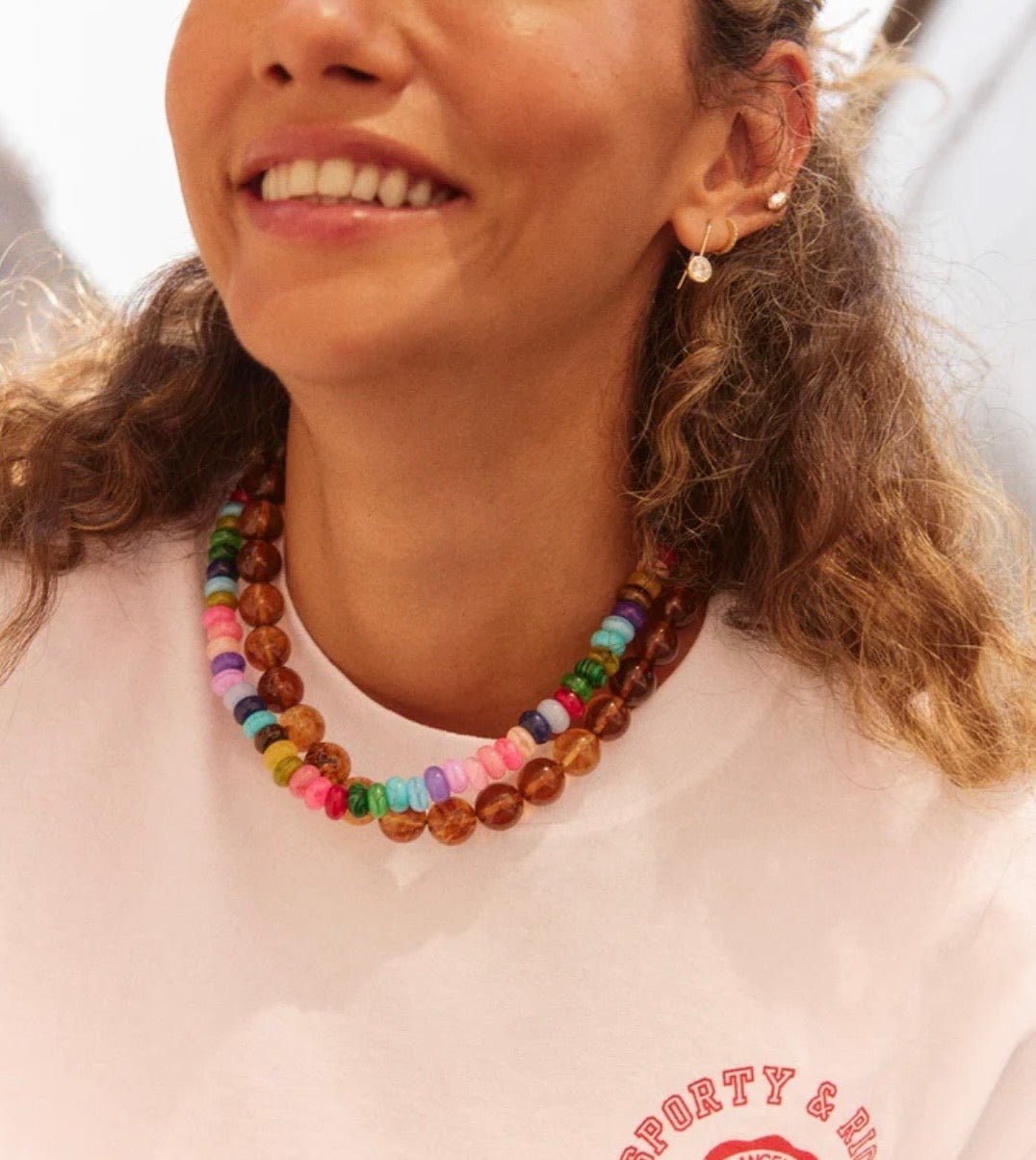 Bauble Bar - Joyce Semi-Precious Beaded Necklace