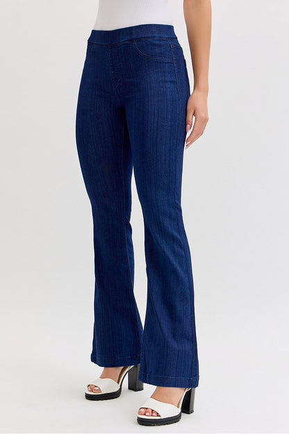Cello Dark Denim Flared Jegging 30" Inseam