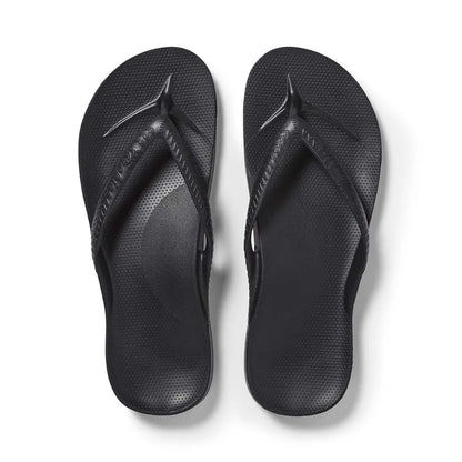 Archies Arch Support Flip Flop Black