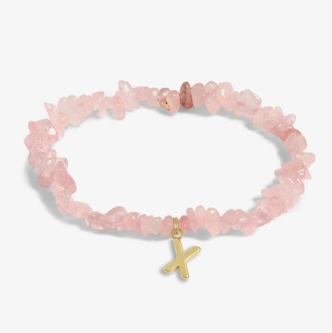 A Littles & Co. - Stone Initial Bracelet
