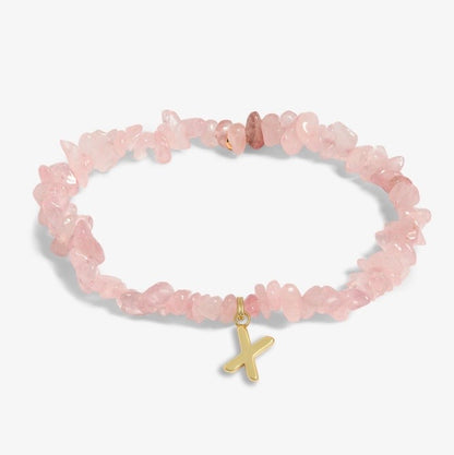 A Littles & Co. - Stone Initial Bracelet
