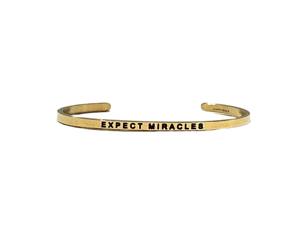 MantraBand Expect Miracles Cuff