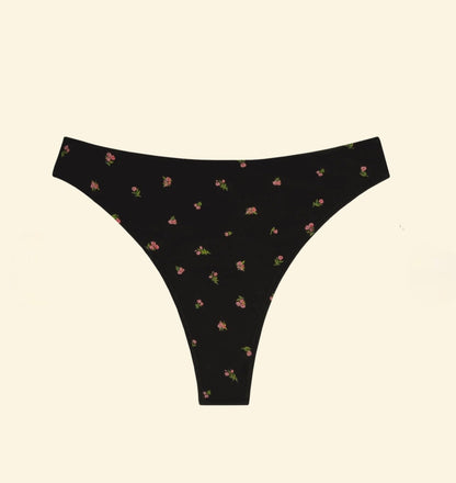 Huha High Rise Thong Mineral Undies Midnight Rose Limited Edition