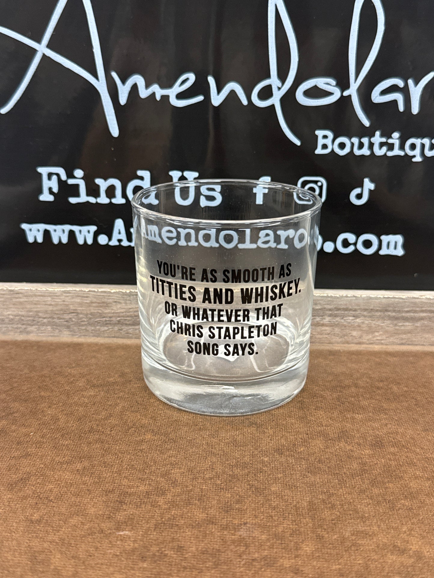 Titties and whiskey… Whiskey-Bourbon-Rocks Glass