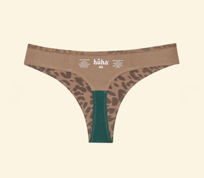 Huha Low Profile Thong Mineral Undies Leopard Tan Limited Edition