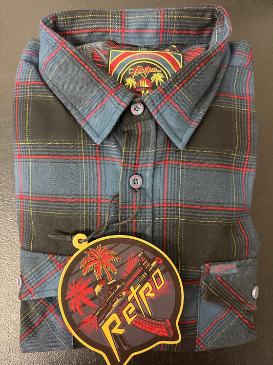 Retro Rifle High Crown V2 Blue Flannel