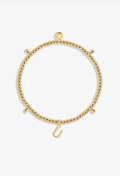 A Littles & Co. - Gold Initial Bracelet