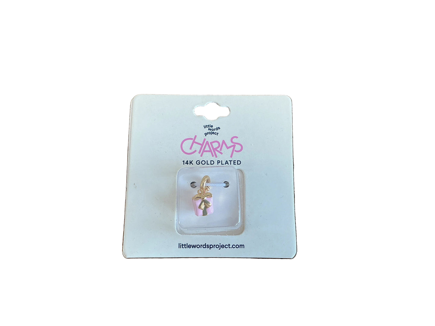 Little Words Project Pink Present Charm