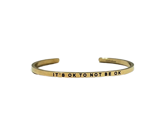MantraBand It's Ok to Not Be Ok Cuff